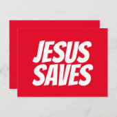 Jezus redt Christelijk Briefkaart (Voorkant / Achterkant)