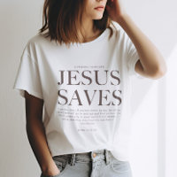 Jezus redt | Christelijke esthetische unisex kledi