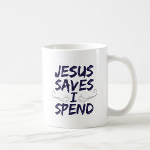 Jezus redt dat ik spend koffiemok