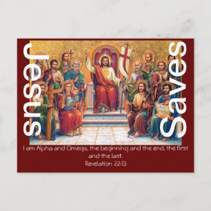 Jezus redt Faith Blessing Love Peace Lamb Briefkaart