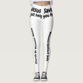 Jezus redt het, we helpen je hem te vinden leggings