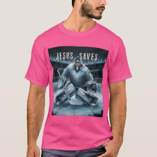 Jezus redt hockeykeeper t-shirt