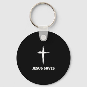 Jezus redt klein kruis grote geloof 3 christus sleutelhanger