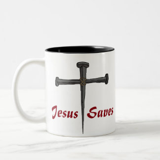 Jezus redt koffie Mok