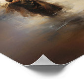 Jezus redt Petrus - Bijbelvers Digitale Print (Hoek)