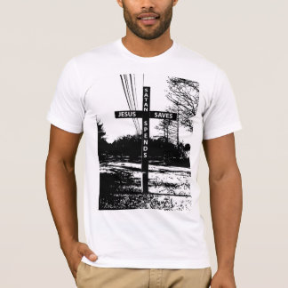 Jezus redt Satan geeft T-Shirt door Matt Landon