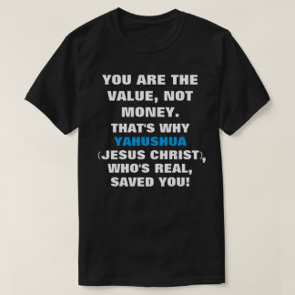 Jezus redt t-shirt-ware namen t-shirt