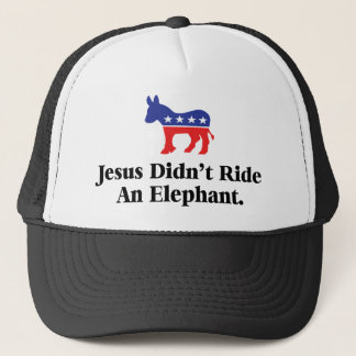 Jezus reed niet op een olifant - Democratische Par Trucker Pet