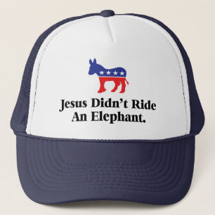 Jezus reed niet op een olifant - Democratische Par Trucker Pet