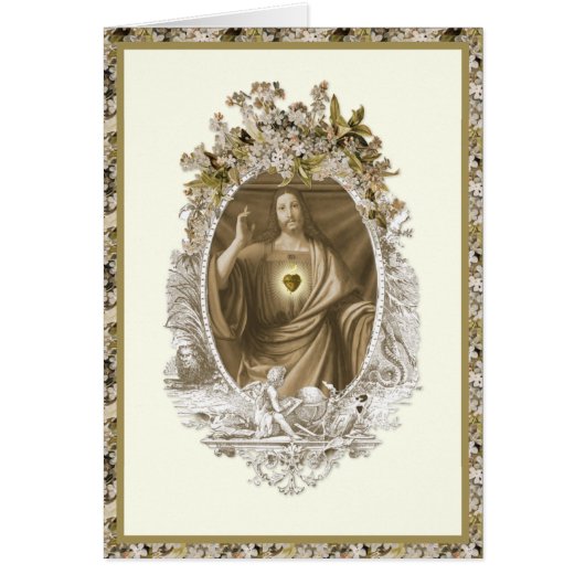 Jezus Religieuze Christelijke Floral (Voorkant)