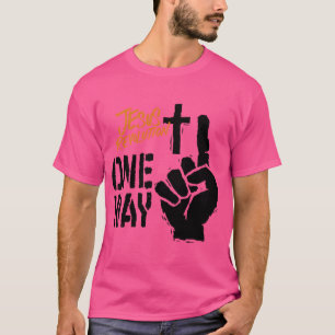 Jezus Revolutie op een kruispunt T-shirt