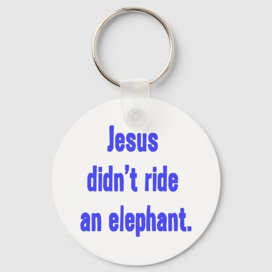 Jezus ride Elephant niet Sleutelhanger (Voorkant)