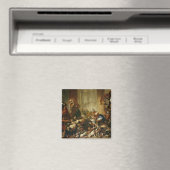 Jezus Rijdt de Merchants van de Tempel 2 Magneet (Insitu (Vaatwasser))
