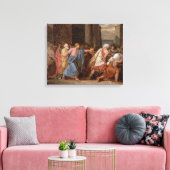 Jezus Rijdt de Merchants van de tempel Canvas Afdruk (Insitu (Woonkamer))