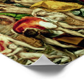 Jezus Rijdt de Merchants van de tempel Poster (Hoek)