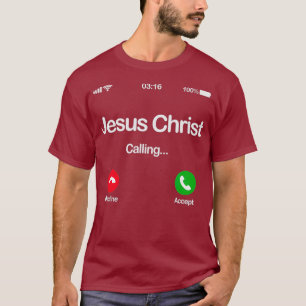 Jezus roept God op tot een gezegend geloof en bidt T-shirt