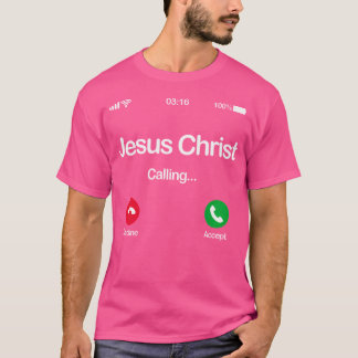 Jezus roept het T-shirt tot een gezegend geloof en