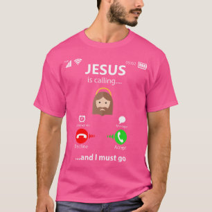 Jezus roept op tot religieuze christenen t-shirt