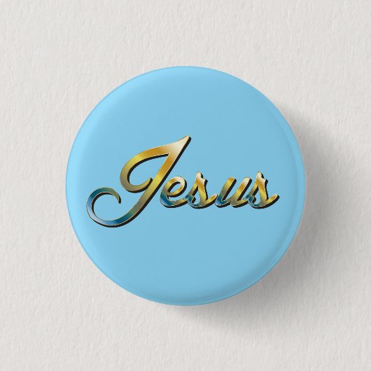 Jezus Ronde Button 3,2 Cm (Voorkant)