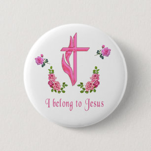 Jezus Ronde Button 5,7 Cm