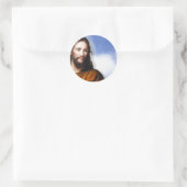 Jezus Ronde Sticker (Tas)