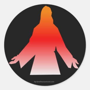 Jezus Ronde Sticker