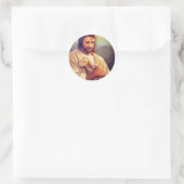 Jezus Ronde Sticker (Tas)
