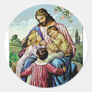 Jezus Ronde Sticker