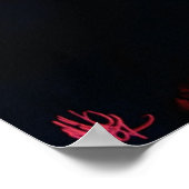 Jezus "rood" Christus Poster (Hoek)