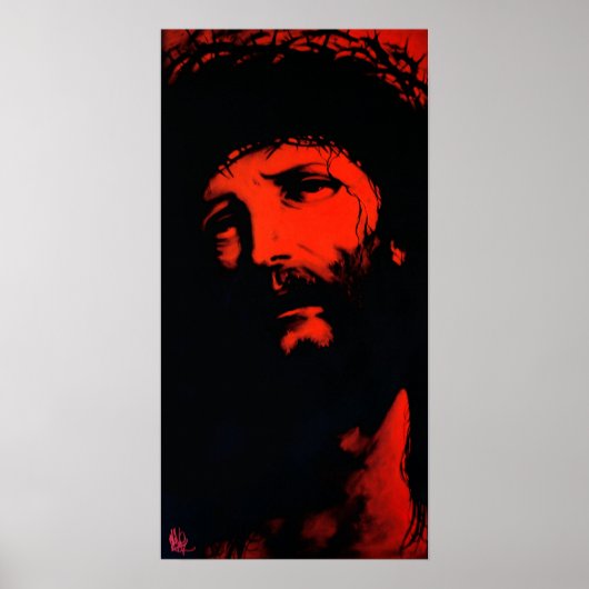 Jezus "rood" Christus Poster (Voorkant)