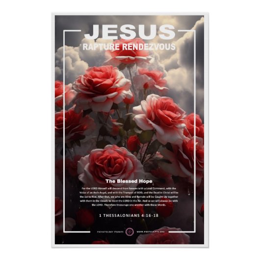 Jezus - Rozen vastleggen Perfect Poster (Voorkant)