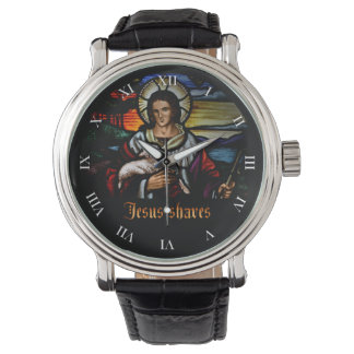 Jezus scheert horloge gezicht