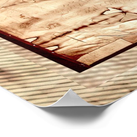 Jezus Shroud van Turijn en Descent van het Kruis Poster (Hoek)