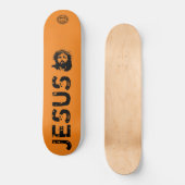 Jezus skateboard, 8 1/8 inch dek skateboard (Voorkant)