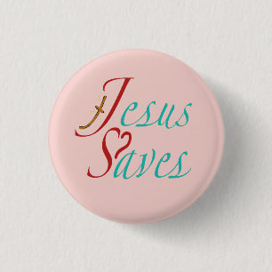 Jezus Spaart Christelijke Spreuk  Ronde Button 3,2 Cm