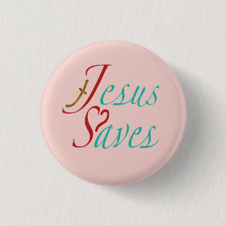 Jezus Spaart Christelijke Spreuk Ronde Button 3,2 Cm