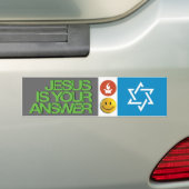 Jezus spul bumpersticker (Op auto)