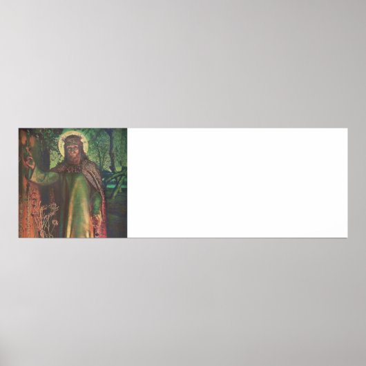 Jezus staat aan de deur en knoks poster (Voorkant)