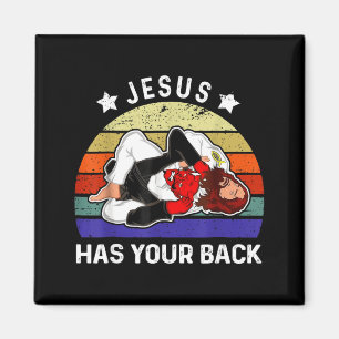 Jezus Staat Achter Je Jiu Jitsu Grappling vs Duive Magneet