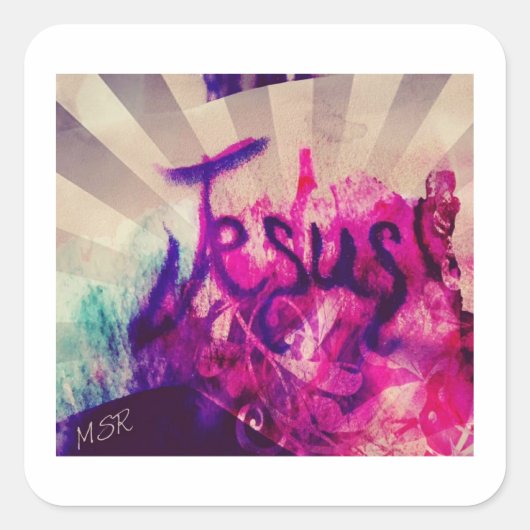 Jezus! Sticker (Voorkant)