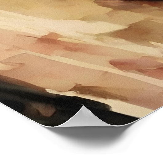 Jezus stierf aan het kruis poster (Hoek)