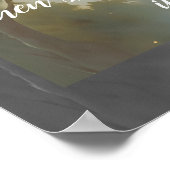 Jezus strekte Zijn armen uit Poster (Hoek)