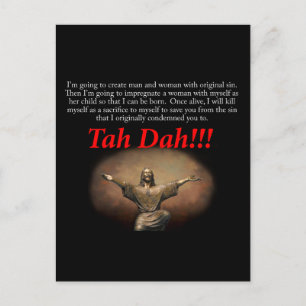 Jezus.  Tah Dah!!! Briefkaart