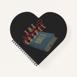 Jezus The Gospel Bible Heart Shaped Notitieboek