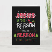 Jezus The Reason Christelijke Kerstmis Kaart (Voorkant)