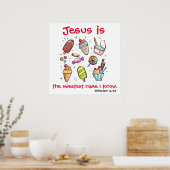Jezus The Sweetest Name Poster (Keuken)