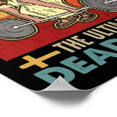 Jezus The Ultimate Deadlifter Funny Workout Gym Poster (Hoek)