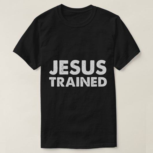 Jezus trainde rustelling t-shirt (Design voorkant)