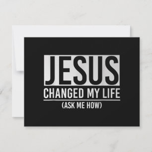 Jezus Veranderde Mijn Leven Vraag Me Hoe Jezus Kaart
