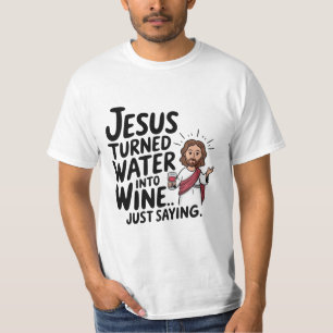 Jezus veranderde water in een shirt